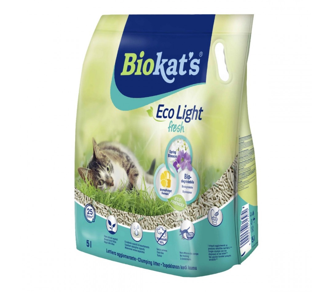 Biokat's Eco Light Fresh Spring Blossom Pelet Kedi Kumu 5lt