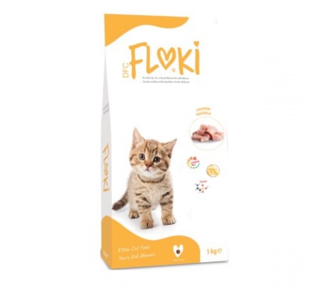 Floki Kitten Tavuklu Yavru Kedi Maması 1 Kg