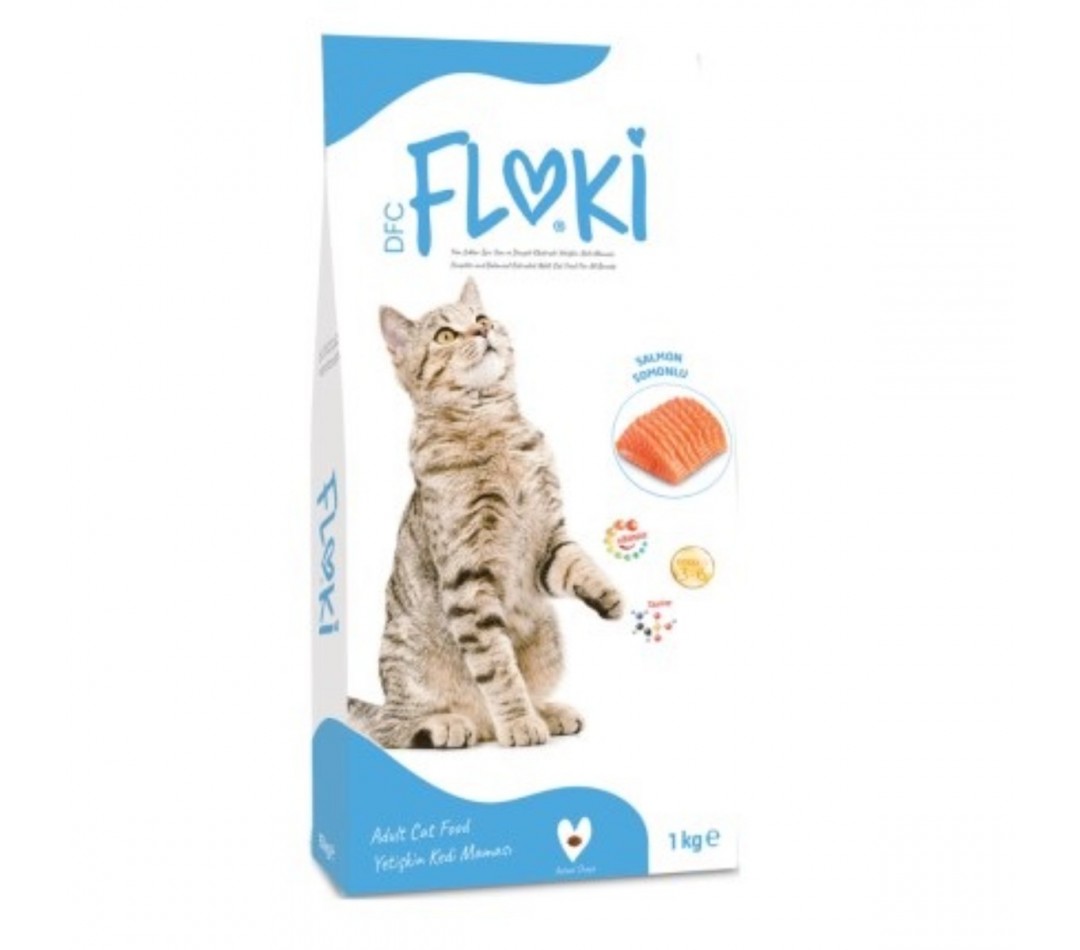 Floki Somonlu Yetişkin Kedi Maması 1 Kg