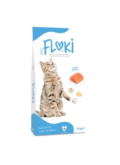 Floki Somonlu Yetişkin Kedi Maması 15 Kg