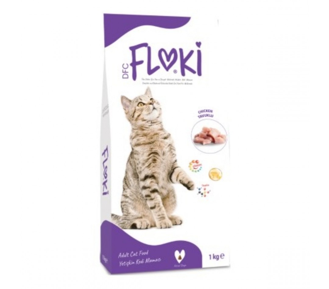 Floki Tavuklu Yetişkin Kedi Maması 1 Kg