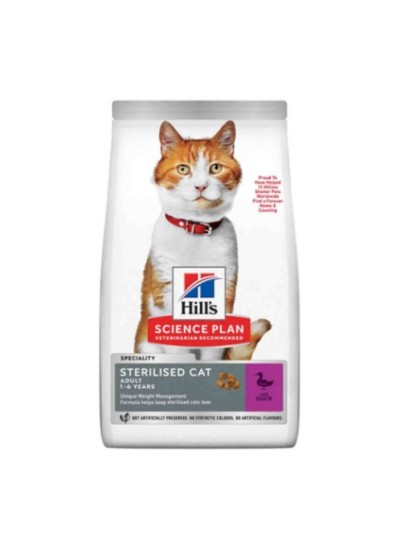 Hills Sterilised Ördekli Kısır Kedi Maması 10 Kg