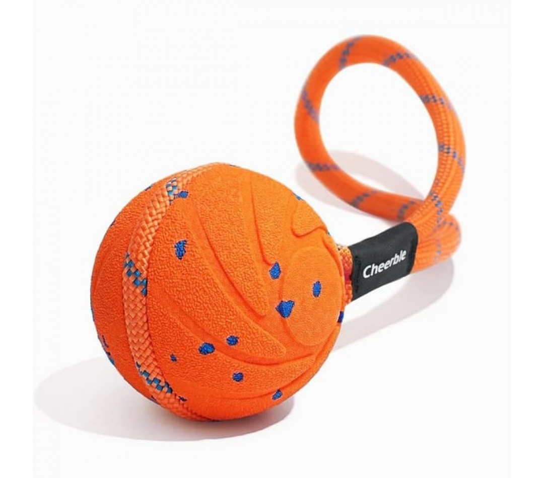 Cheerble Akıllı İnteraktif Köpek Oyuncağı İpli,Turuncu 7 x 7 x 7cm