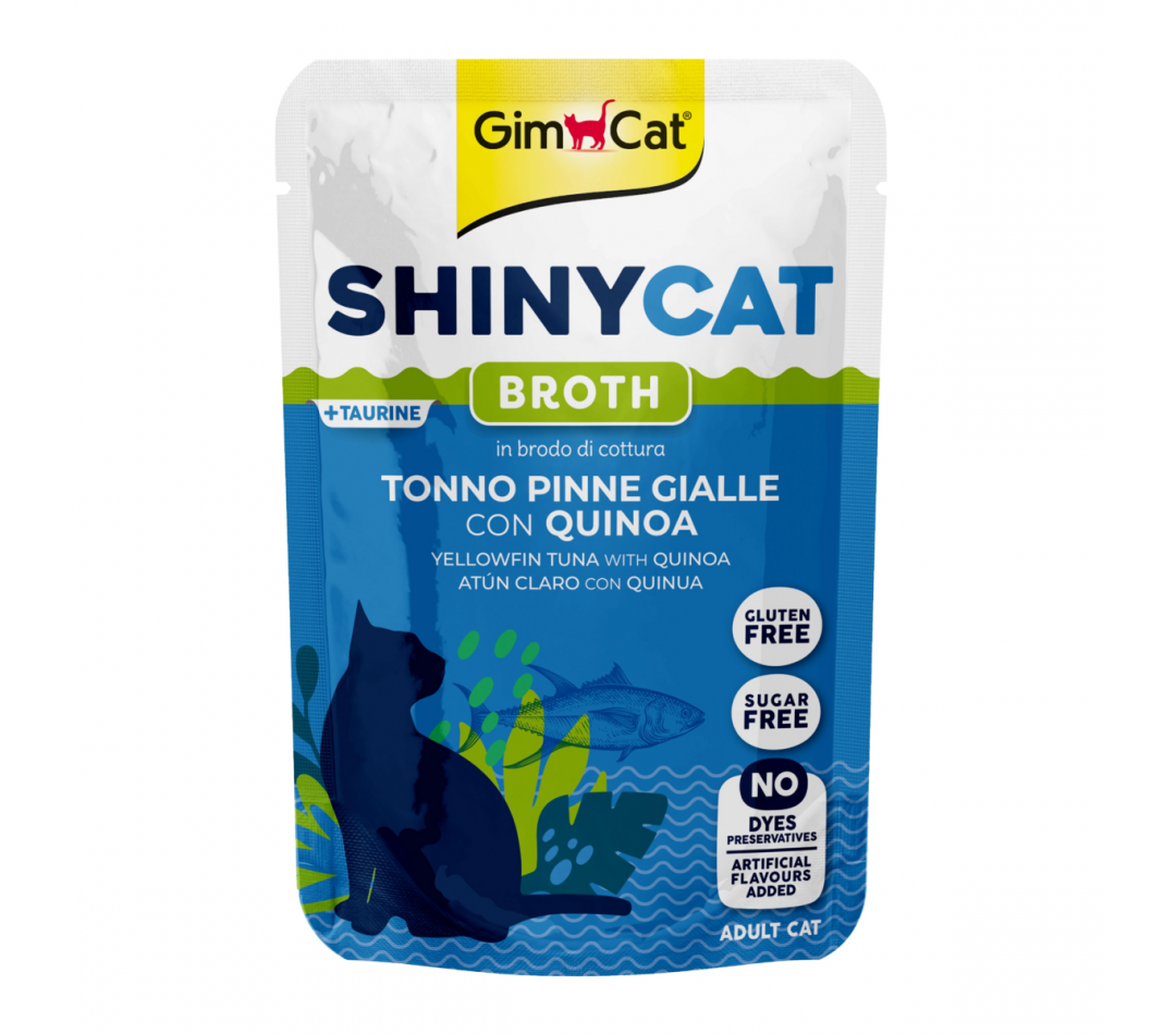 Shinycat Pouch Yellowfin Tuna And Quinoa (Sarı yüzgeçli Ton Balığı&Kinoa) Kedi Maması 70 gr