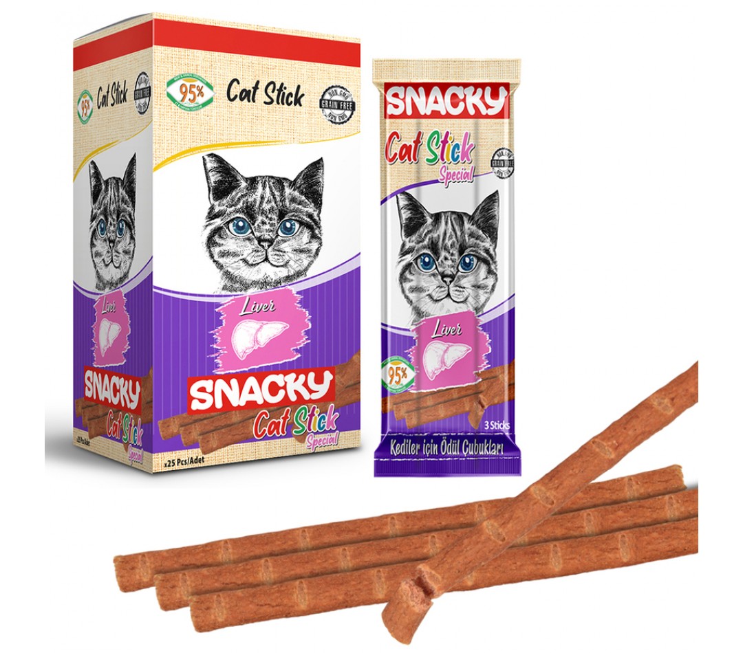 Snacky Kedi Stick Ödül Ciğerli 3x5 gr