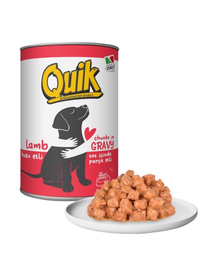 Quik Köpek Kuzu Etli Konserve 415 gr 