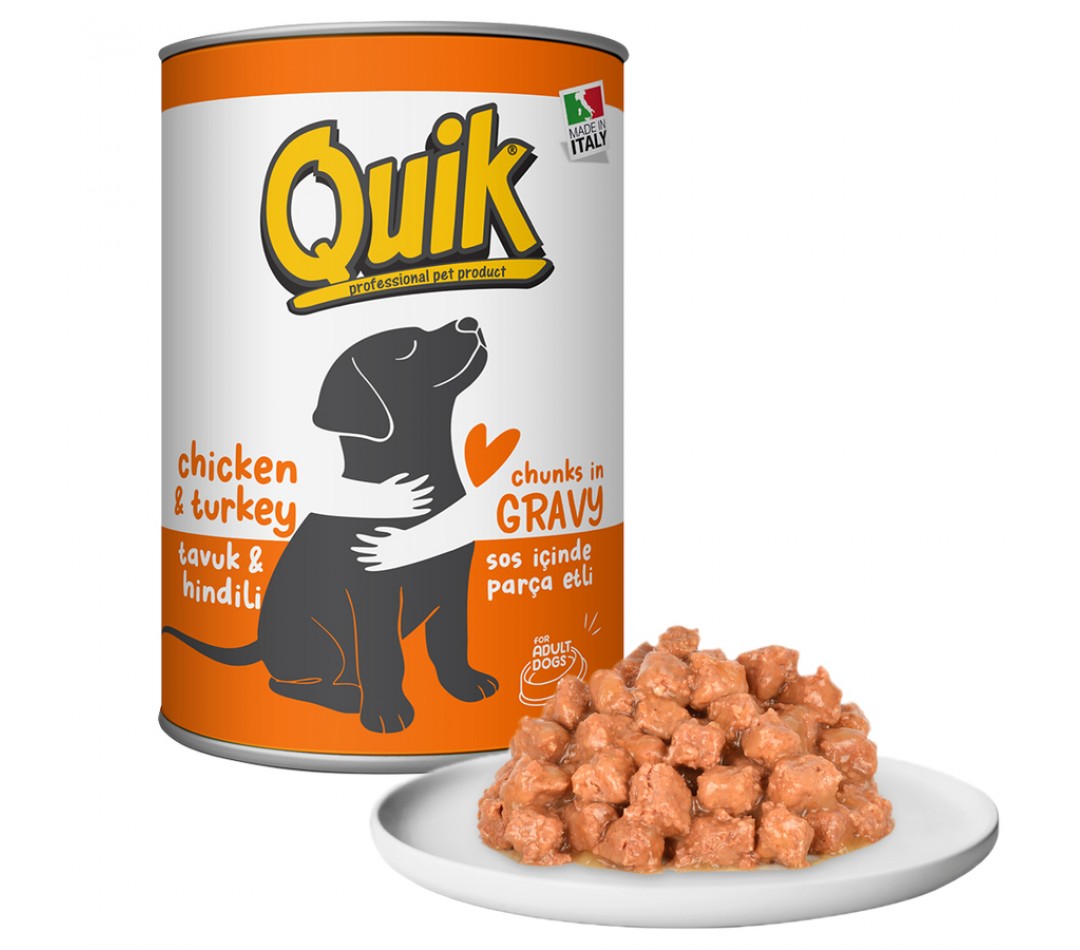 Quik Köpek Tavuk-Hindi Konserve 415 gr