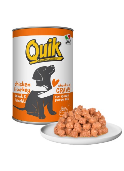 Quik Köpek Tavuk-Hindi Konserve 415 gr 