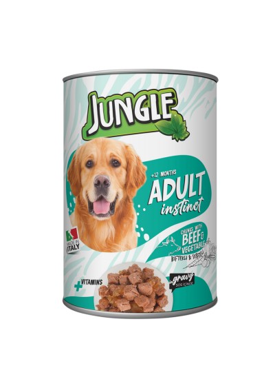 Jungle Köpek Kuzu Etli-Av Hayvanı Konserve 415 gr