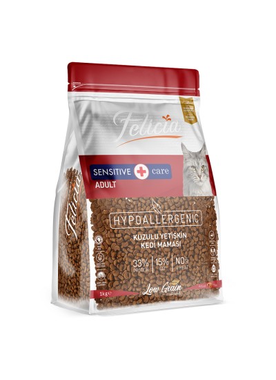 Felicia 5 Kg Kuzulu Az Tahıllı Yetişkin Kedi Maması HypoAllergenic Kedi Maması