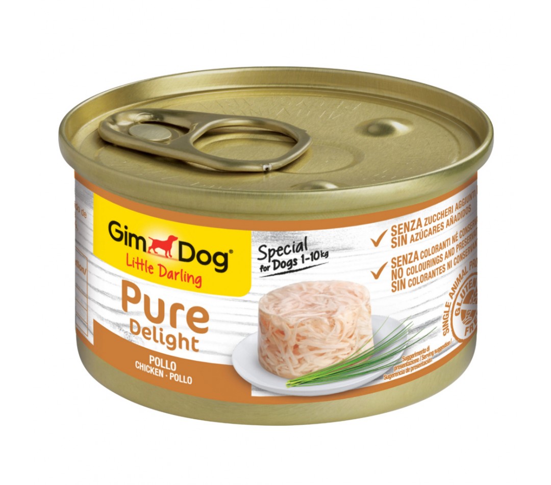 GimDog Little Darling Pure Delight Konserve Köpek Maması - Tavuklu 150gr