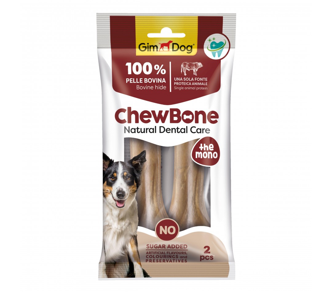 GimDog Chew Bones Press Köpek Çiğneme Kemiği 5,5’’ 120 Gr 2li Naturel