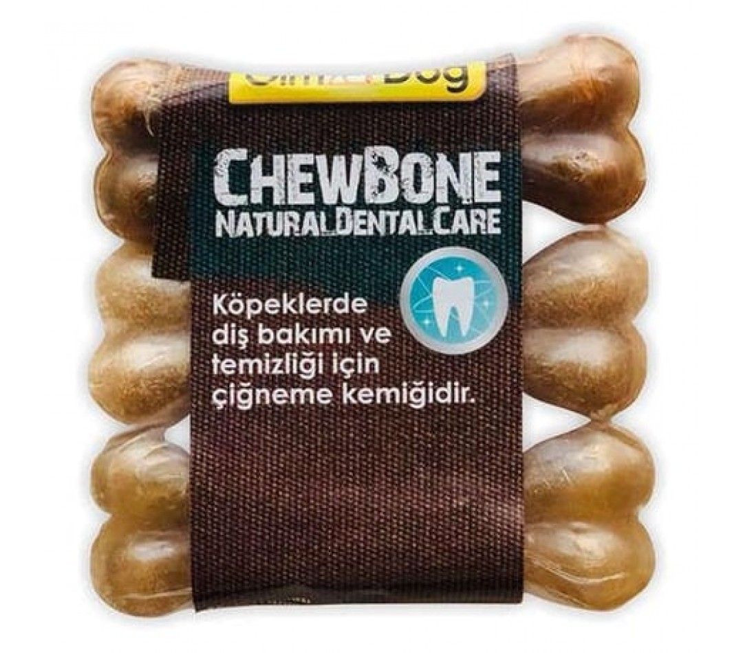 GimDog Mordimi Press kemik 3,5'' - 9cm - 3lü Naturel