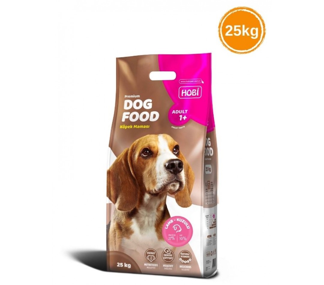 Hobi Kuzu Etli Yetişkin Köpek Maması 25kg