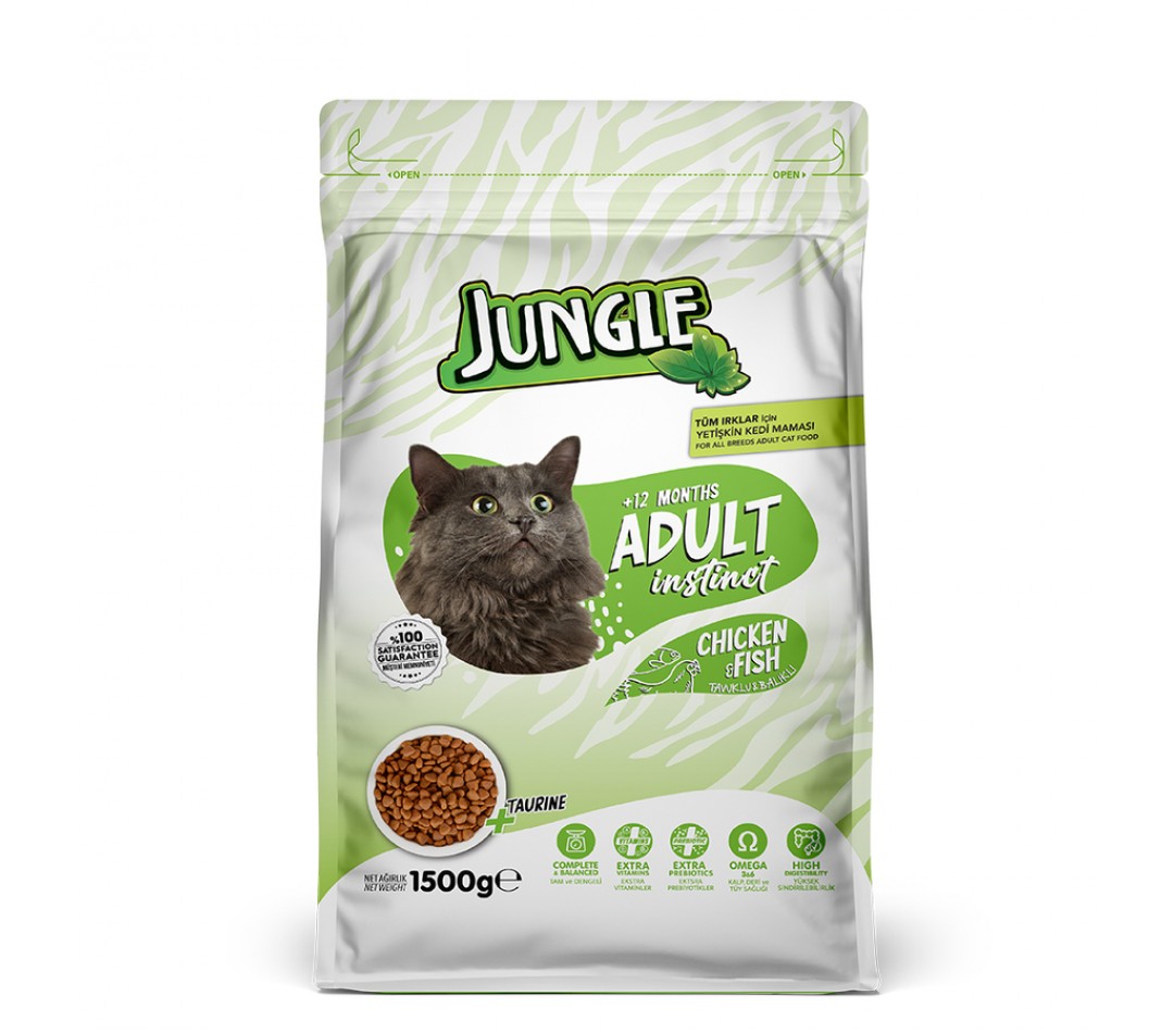 Jungle 15 kg Yetişkin Kedi Maması Kuzulu