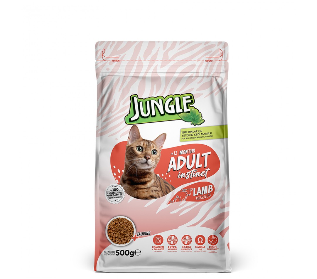 Jungle 500 Gr Kuzulu Yetişkin Kedi Maması