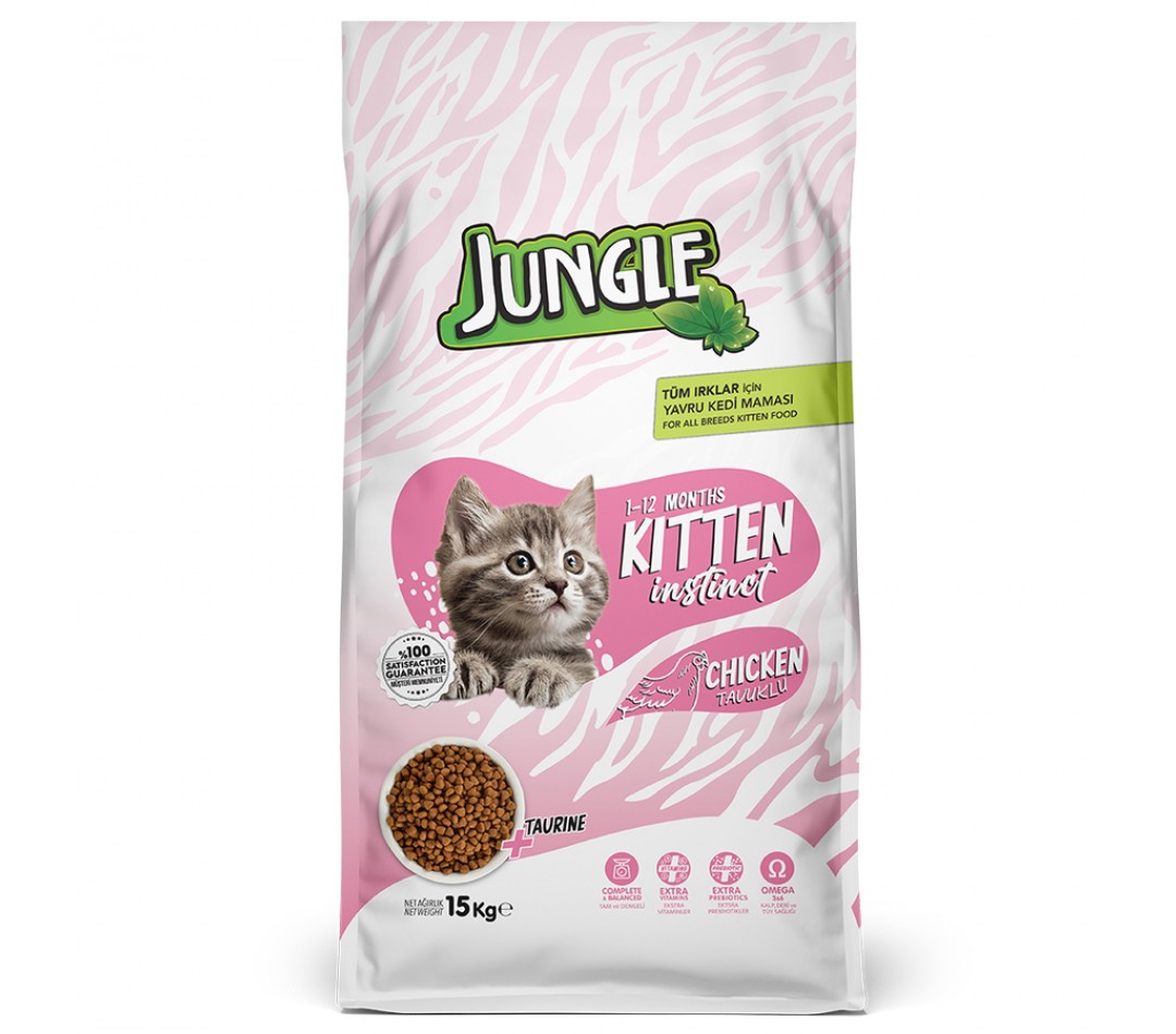 Jungle 15 kg Yavru Kedi Maması Tavuklu