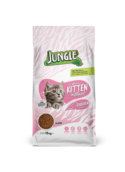 Jungle 15 kg Yavru Kedi Maması Tavuklu