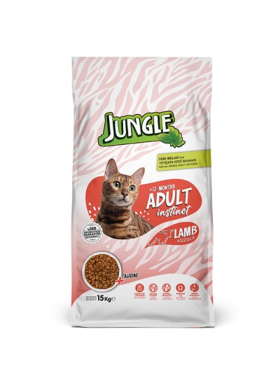 Jungle 15 kg Yetişkin Kedi Maması Kuzulu