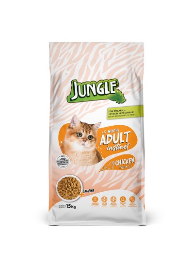 Jungle 15 kg Tavuklu Yetişkin Kedi Maması
