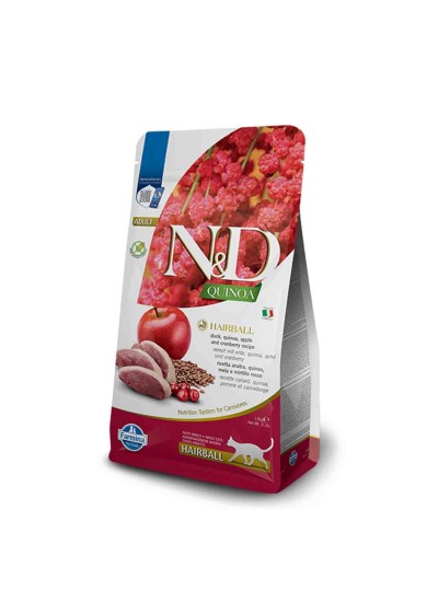N&D Quinoa Tahılsız Tüy Yumağı Önleyici Yetişkin Kedi Maması 1,5kg N&D Quinoa Tahılsız Tüy Yumağı Önleyici Yetişkin Kedi Maması 1,5kg