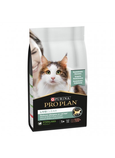Pro Plan LiveClear Somonlu Alerjen Azaltan Kısırlaştırılmış Kedi Maması 1,4kg