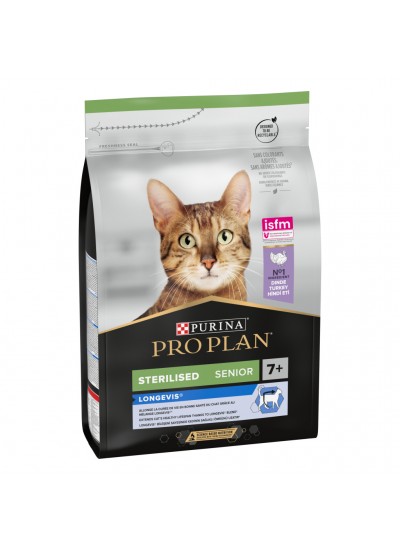 Pro Plan 7+ Hindili Kısırlaştırılmış Yaşlı Kedi Maması 3kg Pro Plan 7+ Hindili Kısırlaştırılmış Yaşlı Kedi Maması 3kg