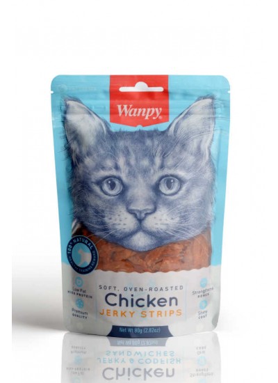 Wanpy Gerçek Tavuk Fileto 80 gr Yumuşak Kedi Ödülü