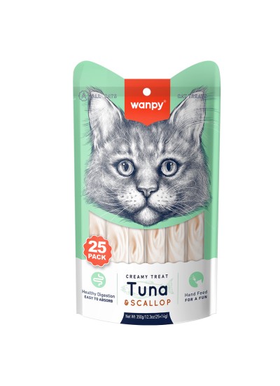 Wanpy Ton&Deniz Taraklı 25*14 gr Krema Kedi Ödülü